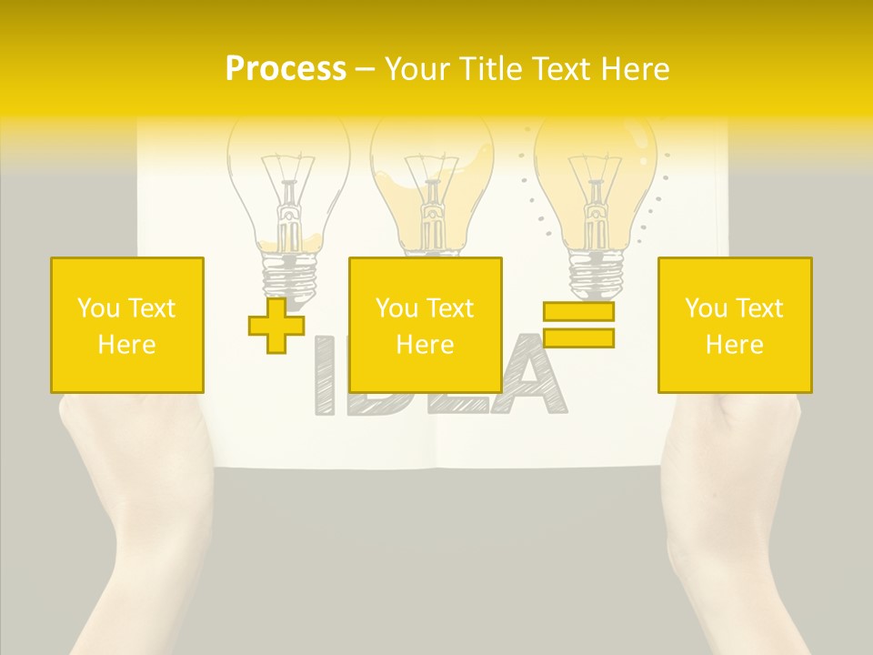 Showing Lamp Page PowerPoint Template