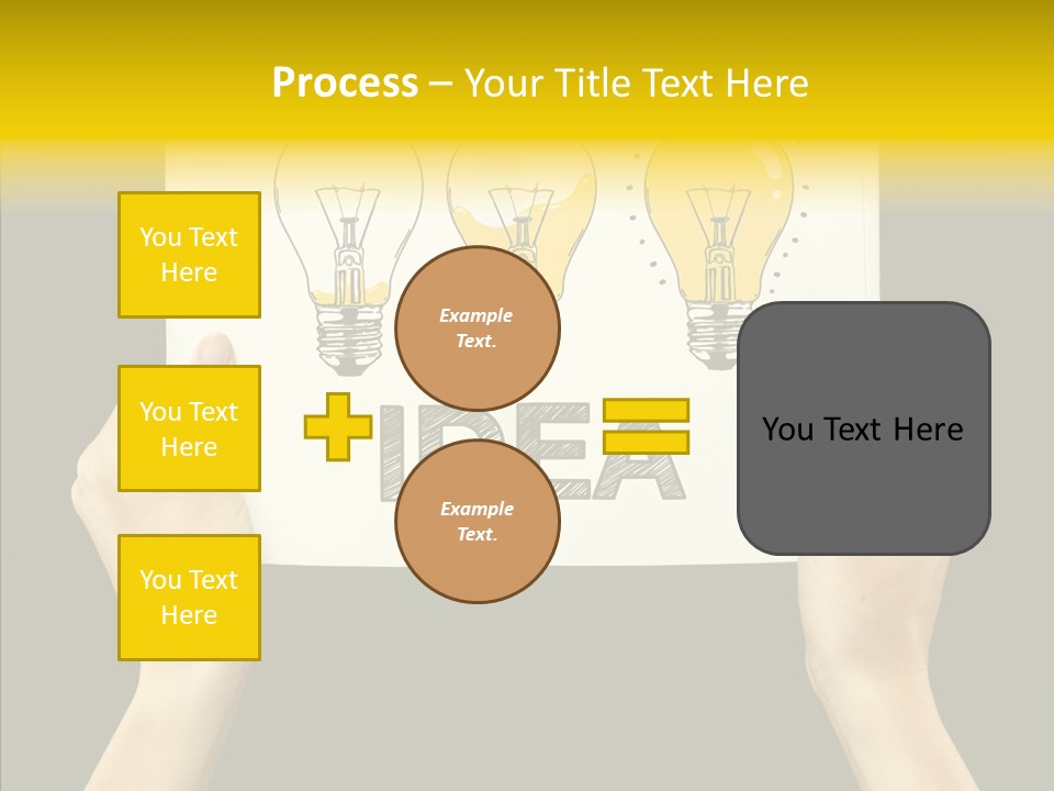 Showing Lamp Page PowerPoint Template