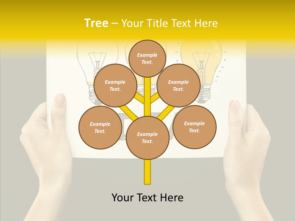 Showing Lamp Page PowerPoint Template