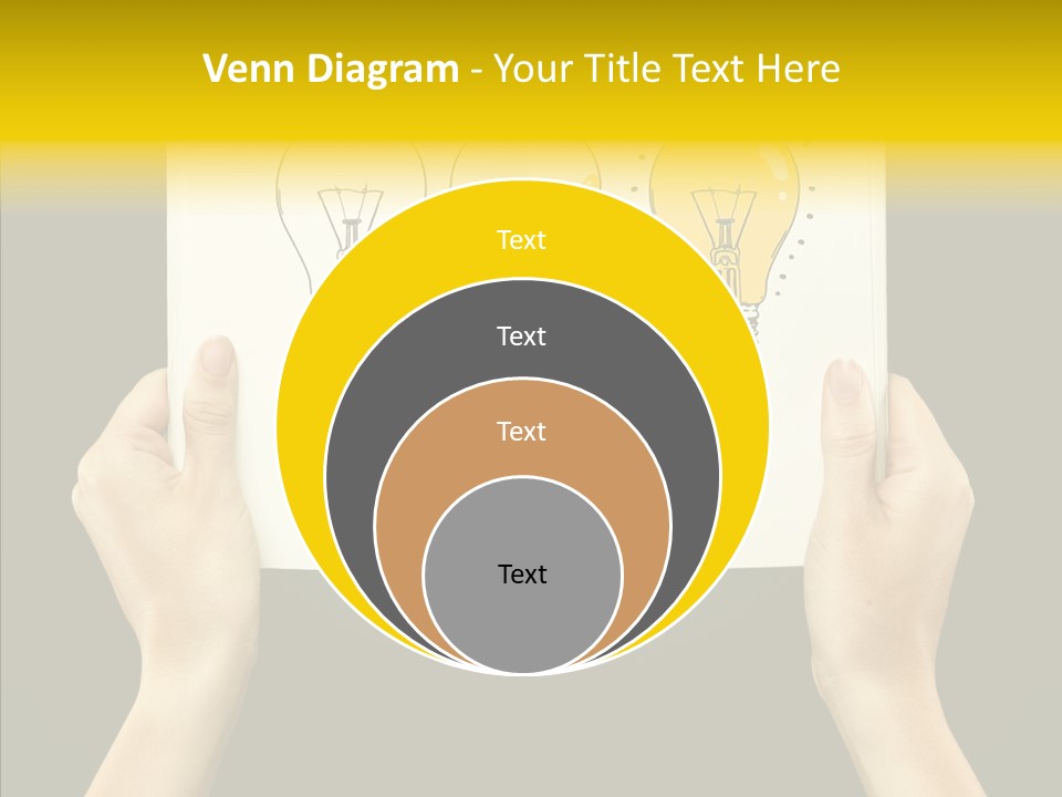 Showing Lamp Page PowerPoint Template