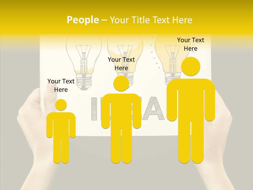 Showing Lamp Page PowerPoint Template