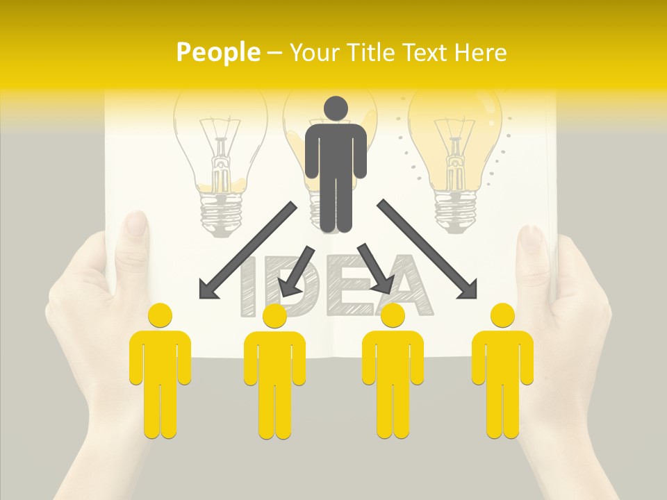 Showing Lamp Page PowerPoint Template