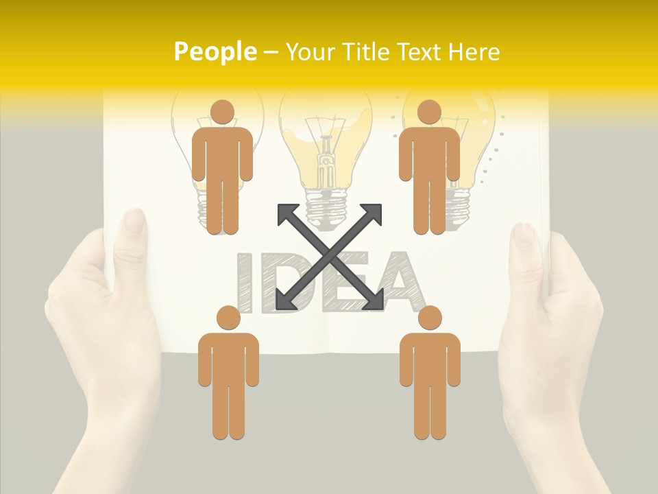 Showing Lamp Page PowerPoint Template