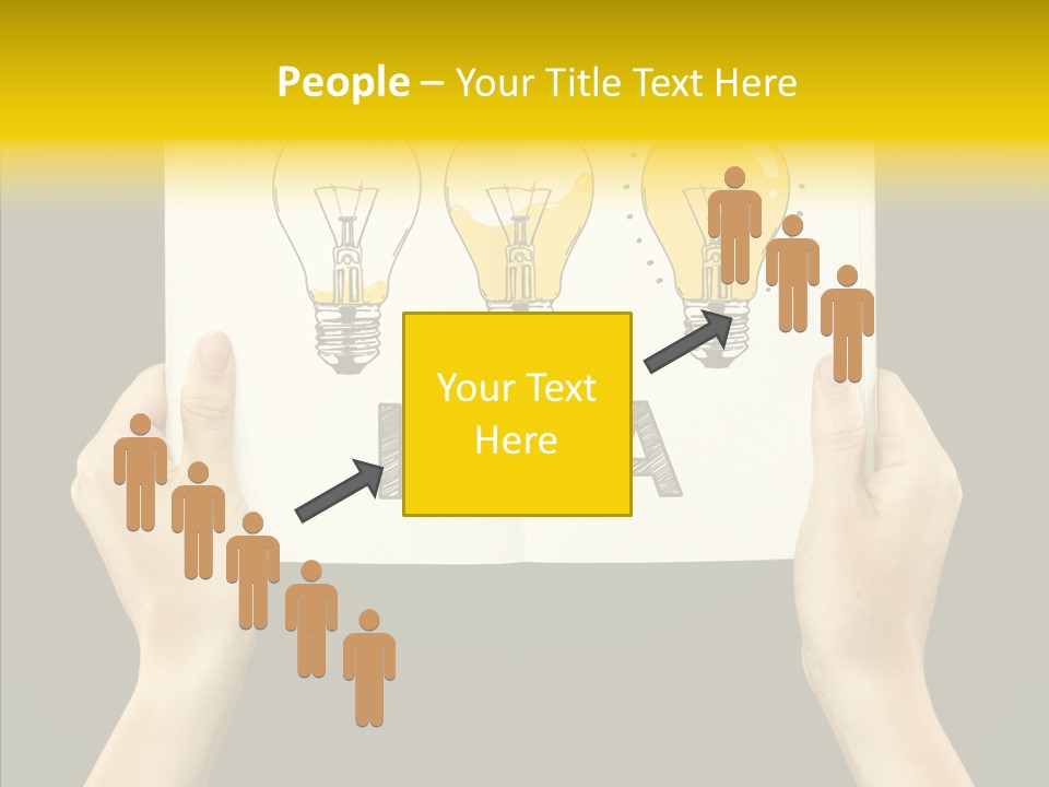 Showing Lamp Page PowerPoint Template