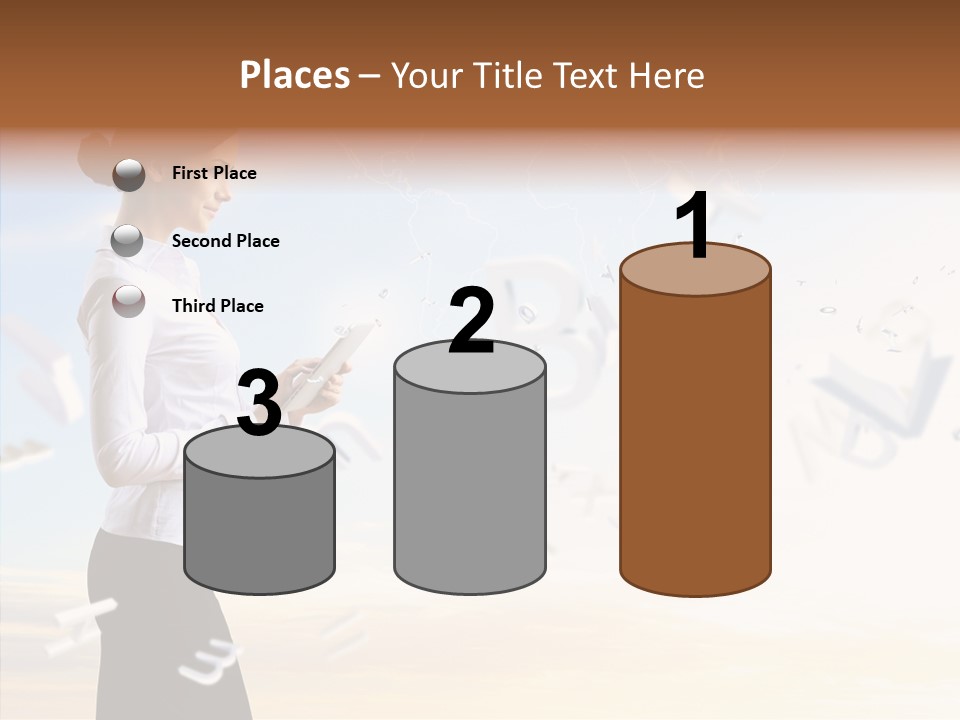 Women Pressing Businessman PowerPoint Template