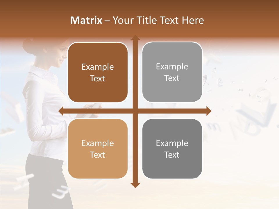 Women Pressing Businessman PowerPoint Template