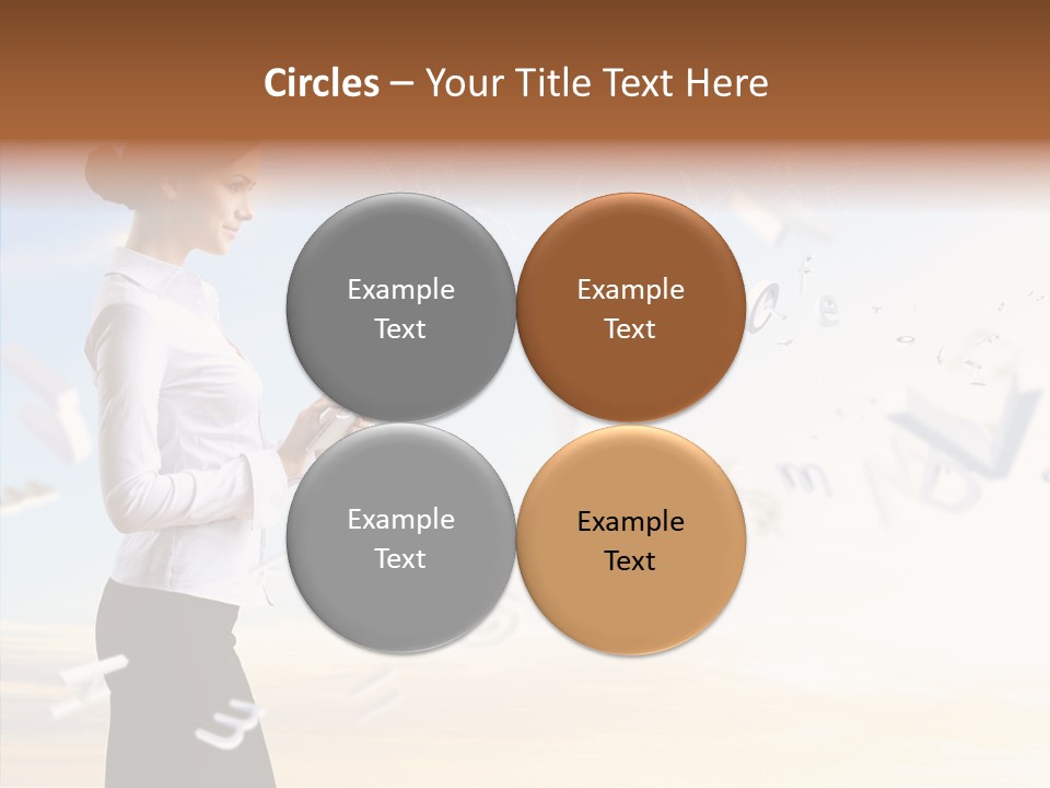 Women Pressing Businessman PowerPoint Template