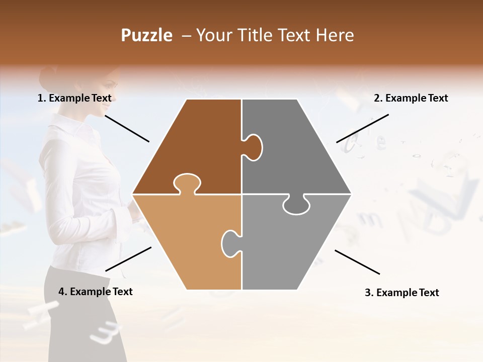 Women Pressing Businessman PowerPoint Template