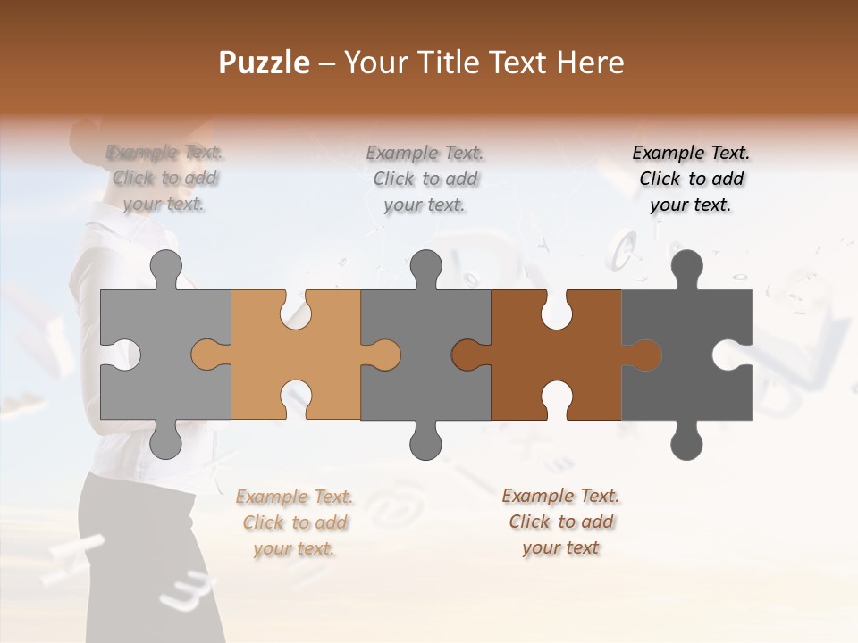 Women Pressing Businessman PowerPoint Template