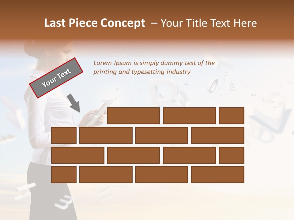 Women Pressing Businessman PowerPoint Template