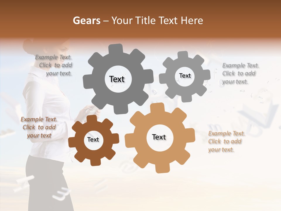 Women Pressing Businessman PowerPoint Template