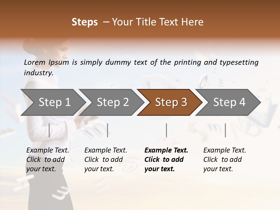 Women Pressing Businessman PowerPoint Template