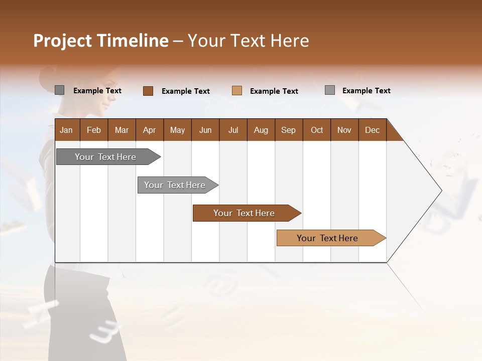 Women Pressing Businessman PowerPoint Template