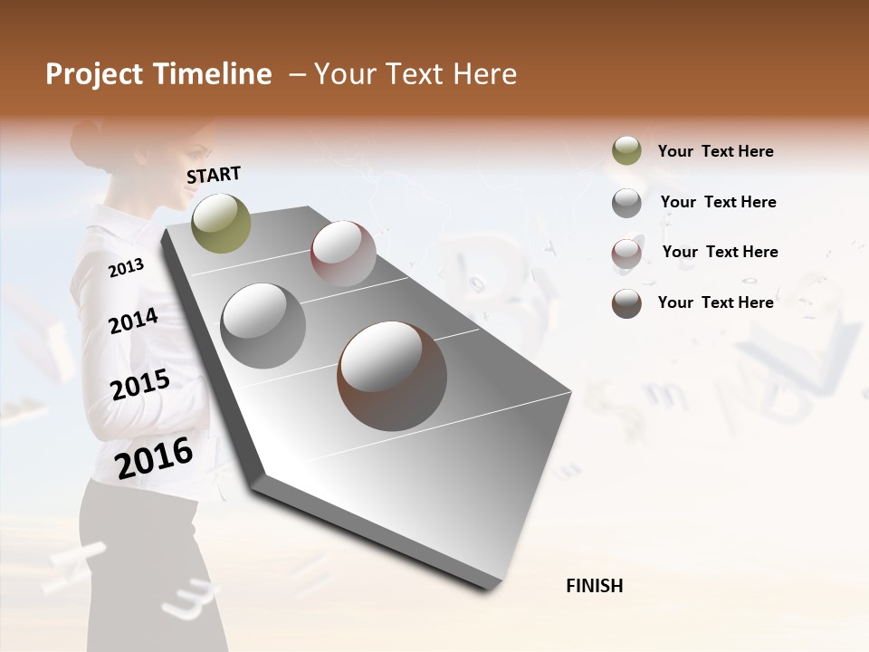Women Pressing Businessman PowerPoint Template
