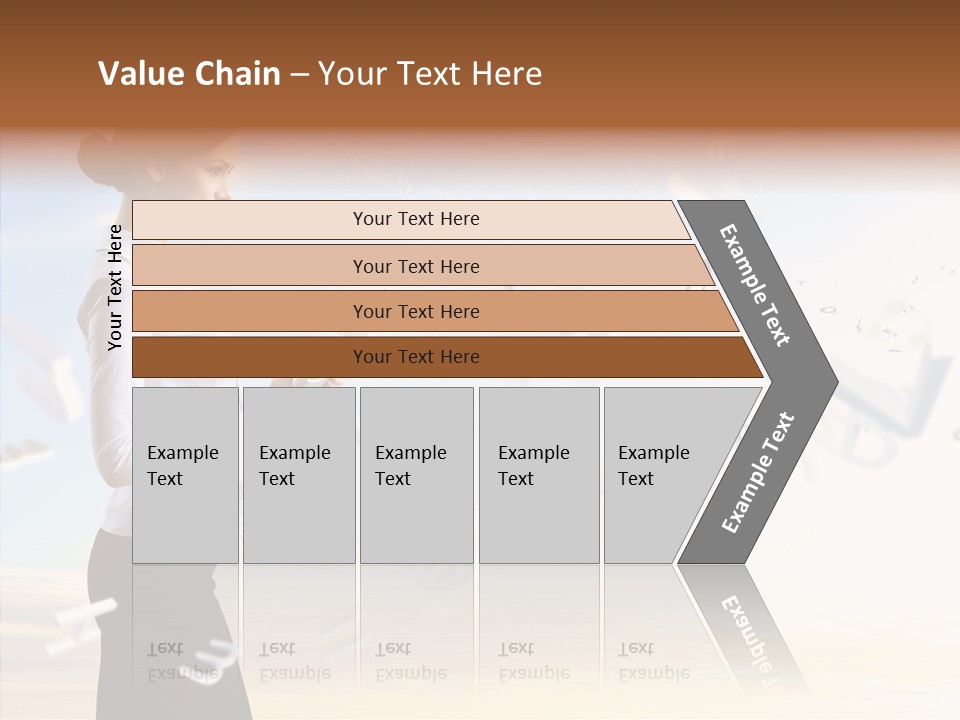 Women Pressing Businessman PowerPoint Template