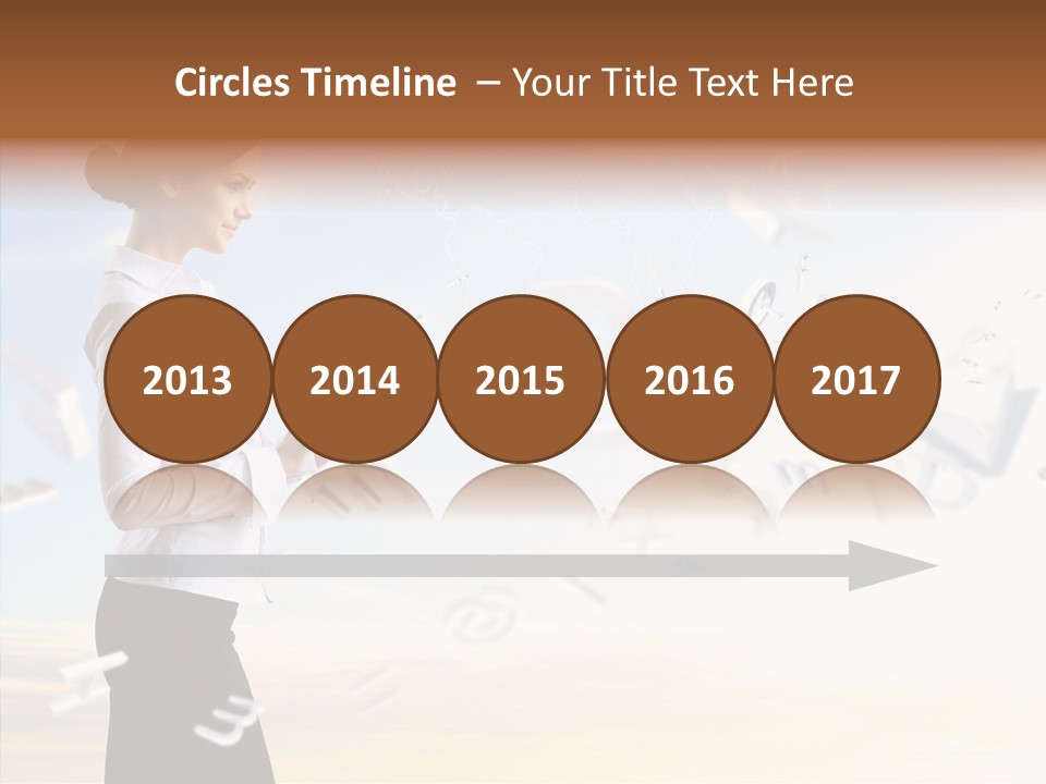 Women Pressing Businessman PowerPoint Template