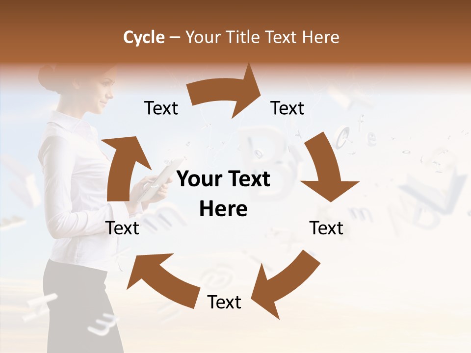 Women Pressing Businessman PowerPoint Template