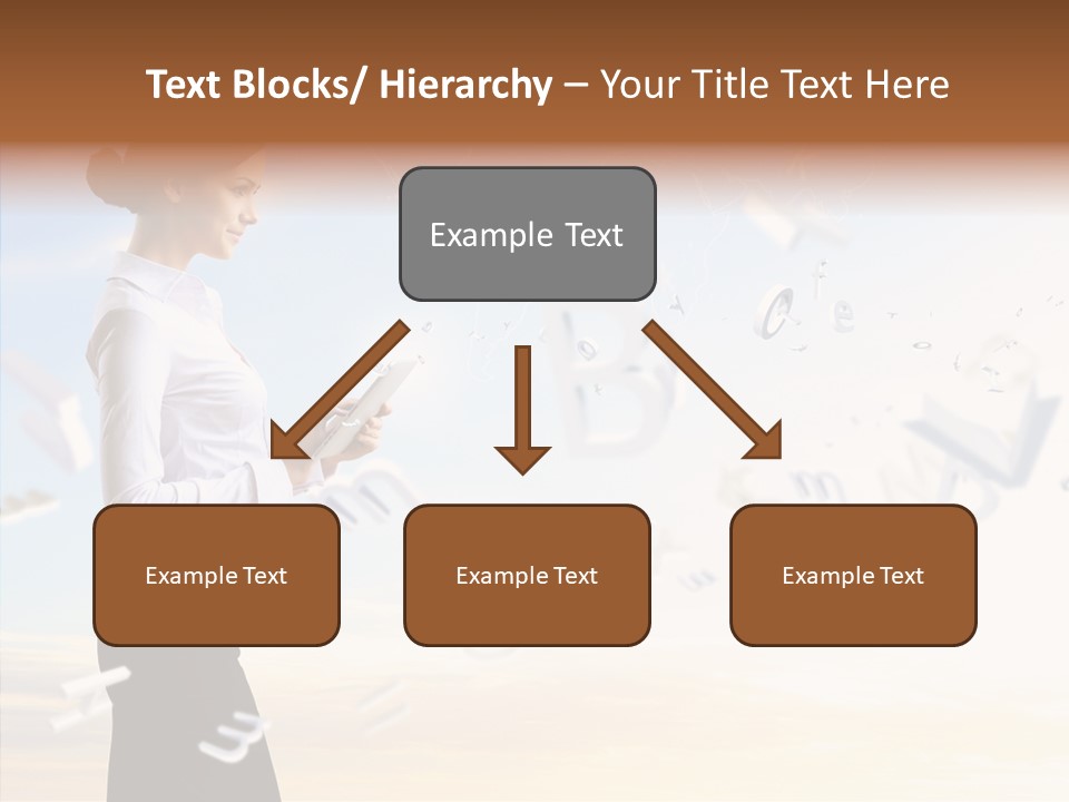 Women Pressing Businessman PowerPoint Template