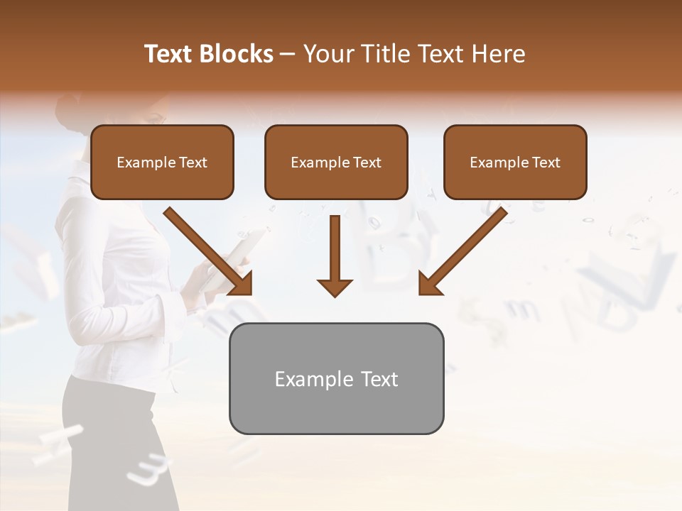 Women Pressing Businessman PowerPoint Template