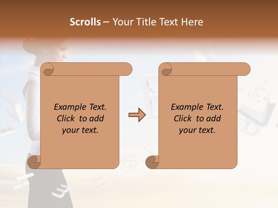 Women Pressing Businessman PowerPoint Template