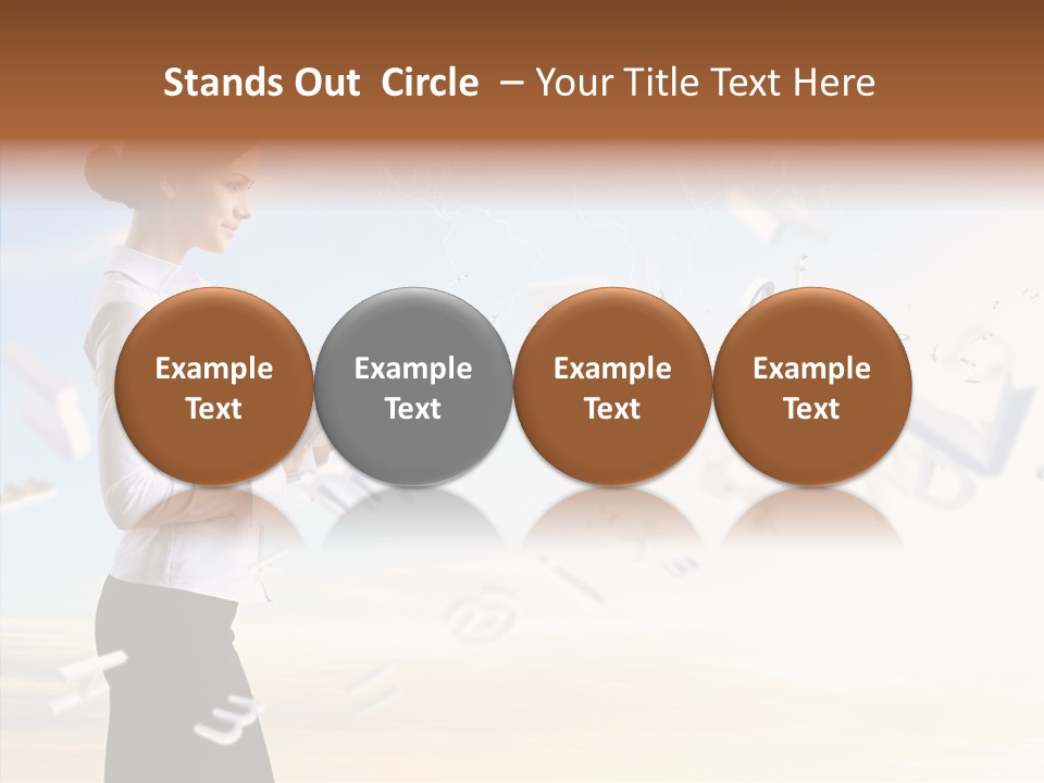 Women Pressing Businessman PowerPoint Template