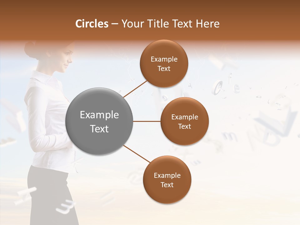 Women Pressing Businessman PowerPoint Template