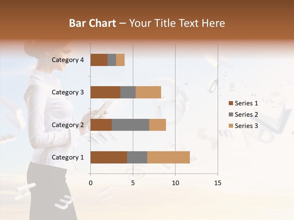 Women Pressing Businessman PowerPoint Template