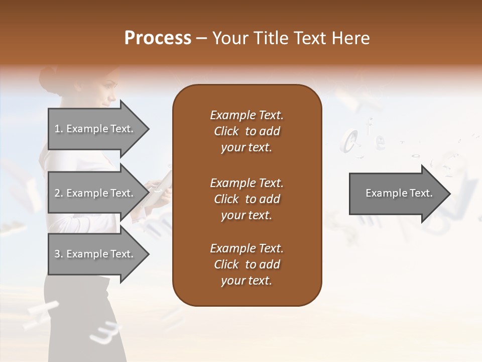 Women Pressing Businessman PowerPoint Template