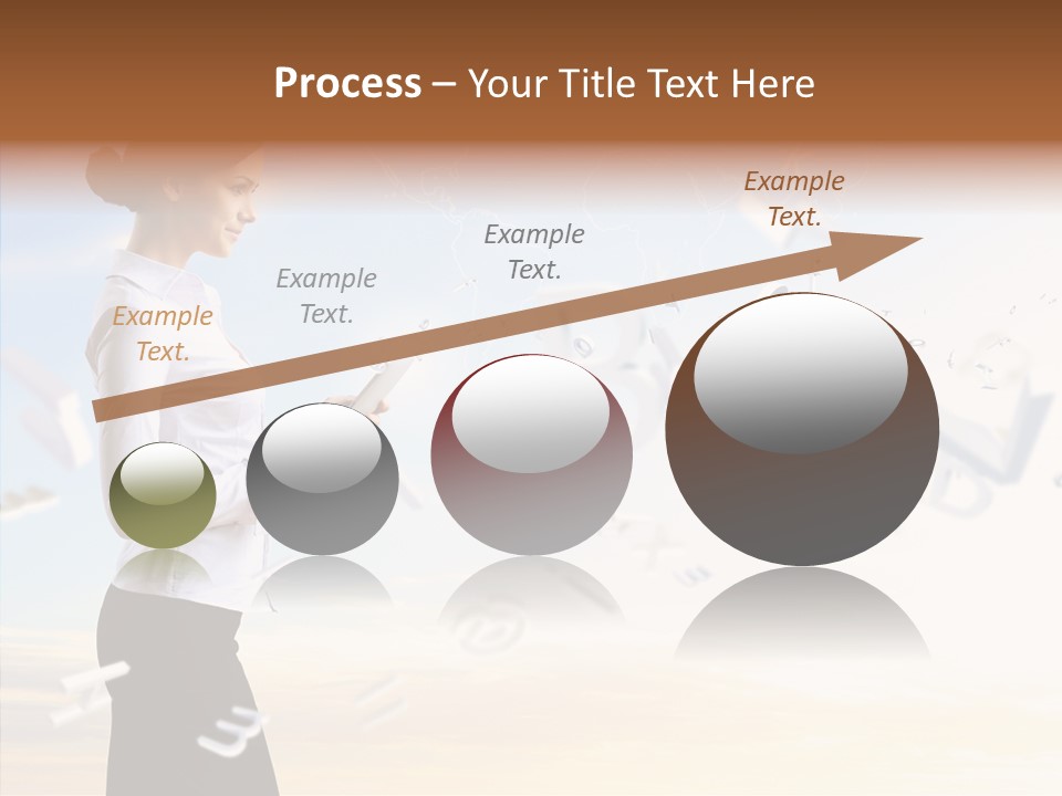 Women Pressing Businessman PowerPoint Template