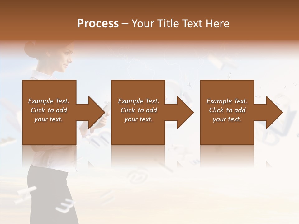 Women Pressing Businessman PowerPoint Template