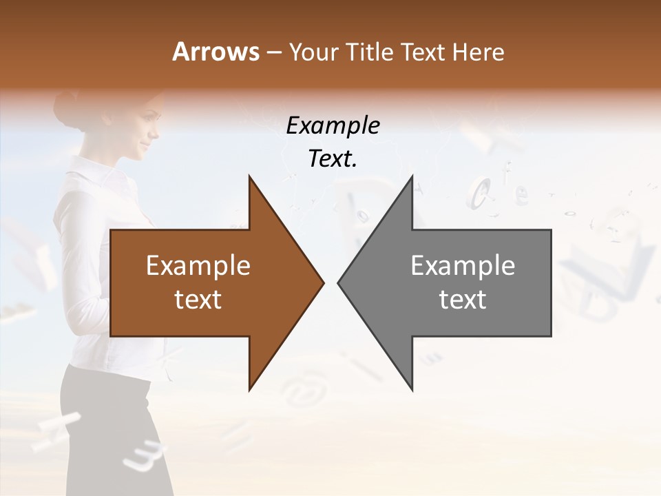 Women Pressing Businessman PowerPoint Template