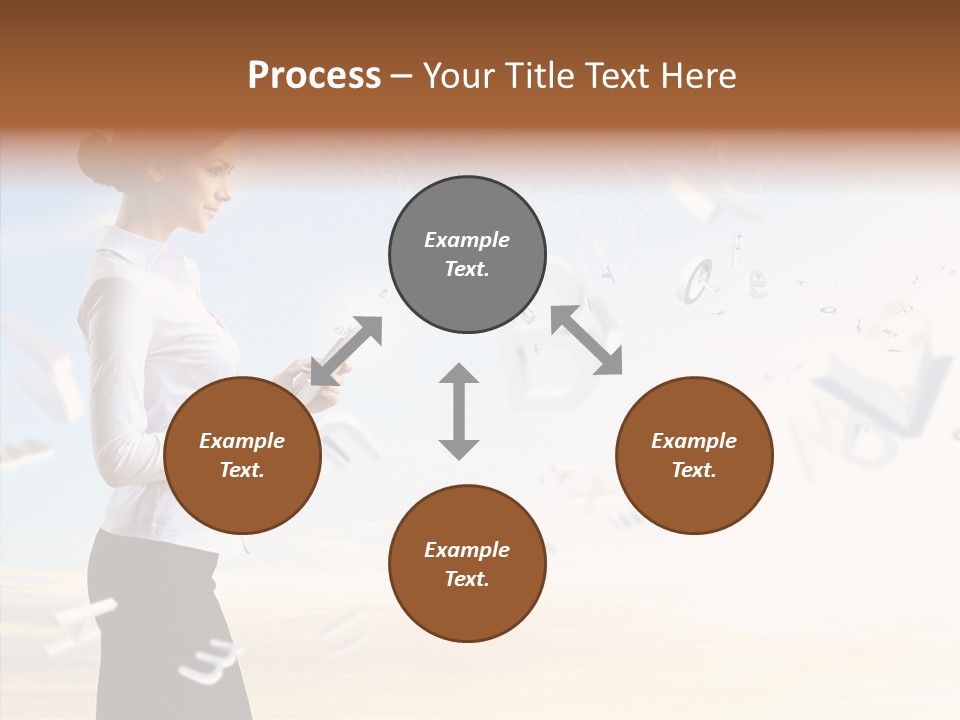 Women Pressing Businessman PowerPoint Template