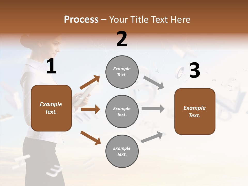 Women Pressing Businessman PowerPoint Template