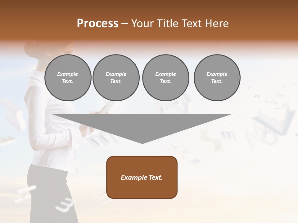 Women Pressing Businessman PowerPoint Template