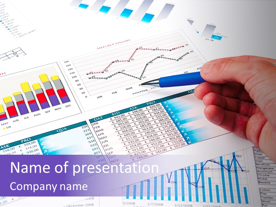 Blue Stock Market PowerPoint Template