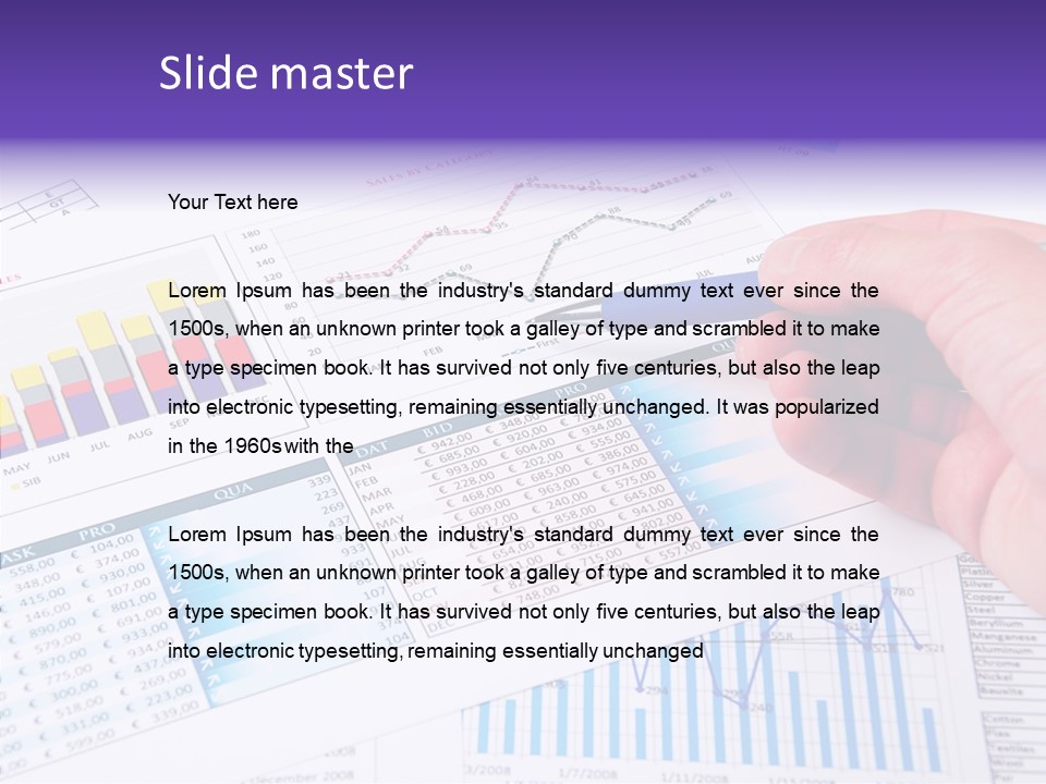 Blue Stock Market PowerPoint Template