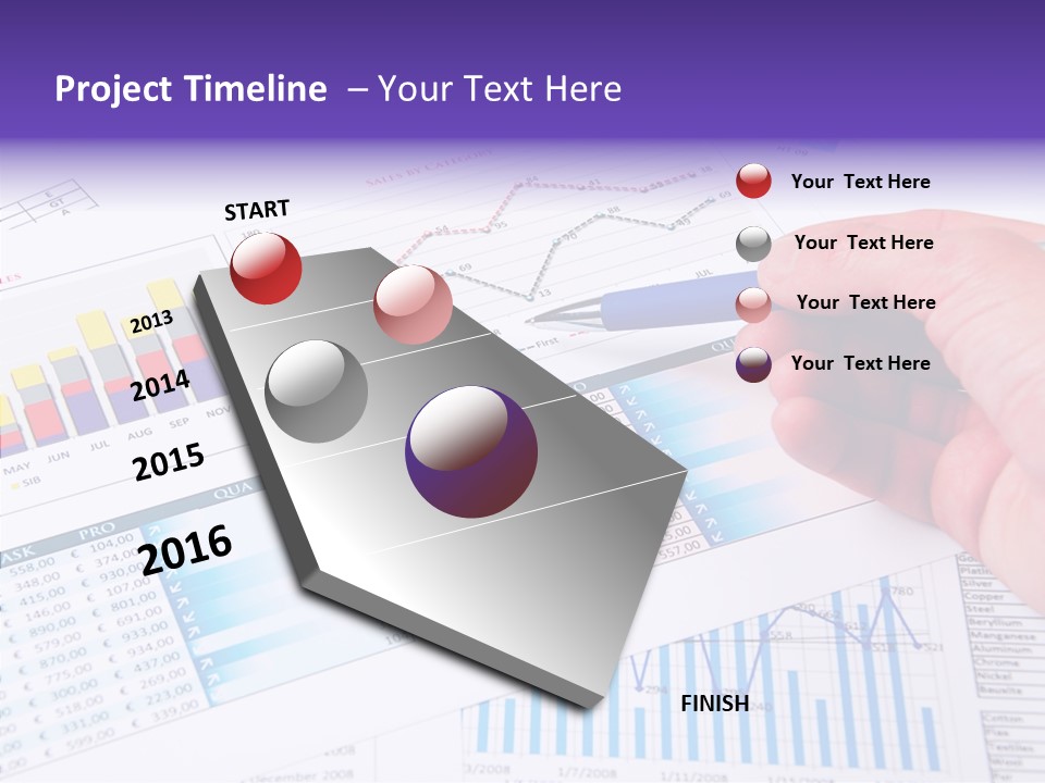 Blue Stock Market PowerPoint Template