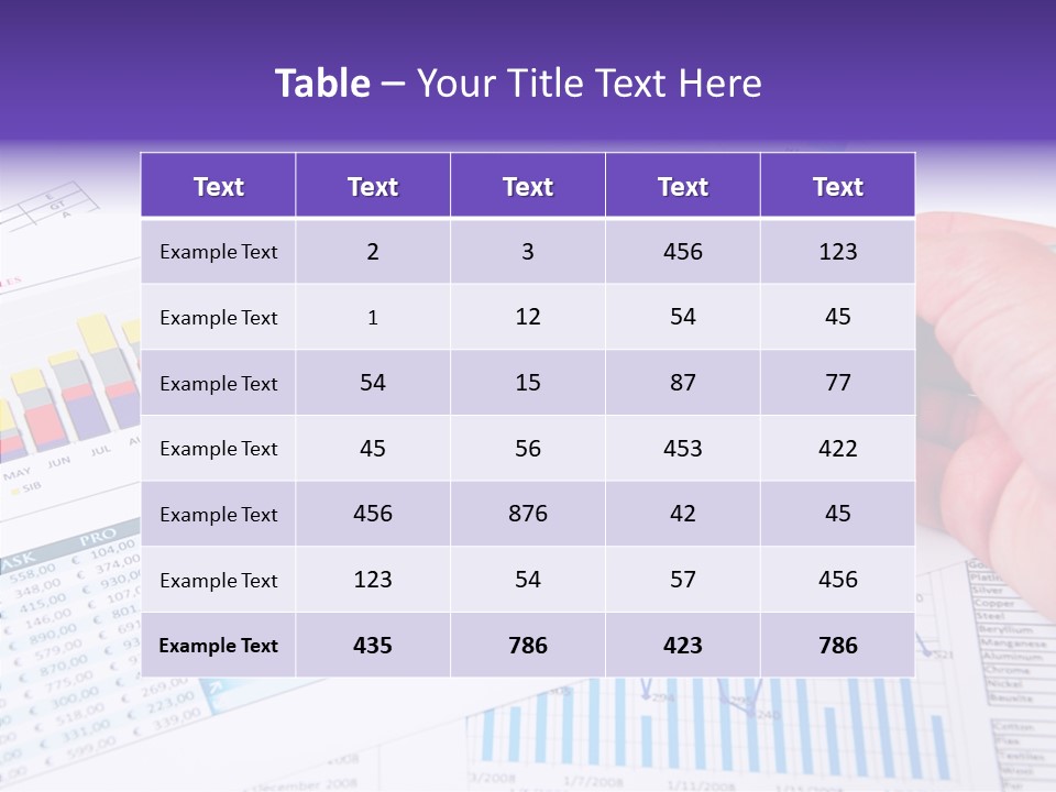 Blue Stock Market PowerPoint Template