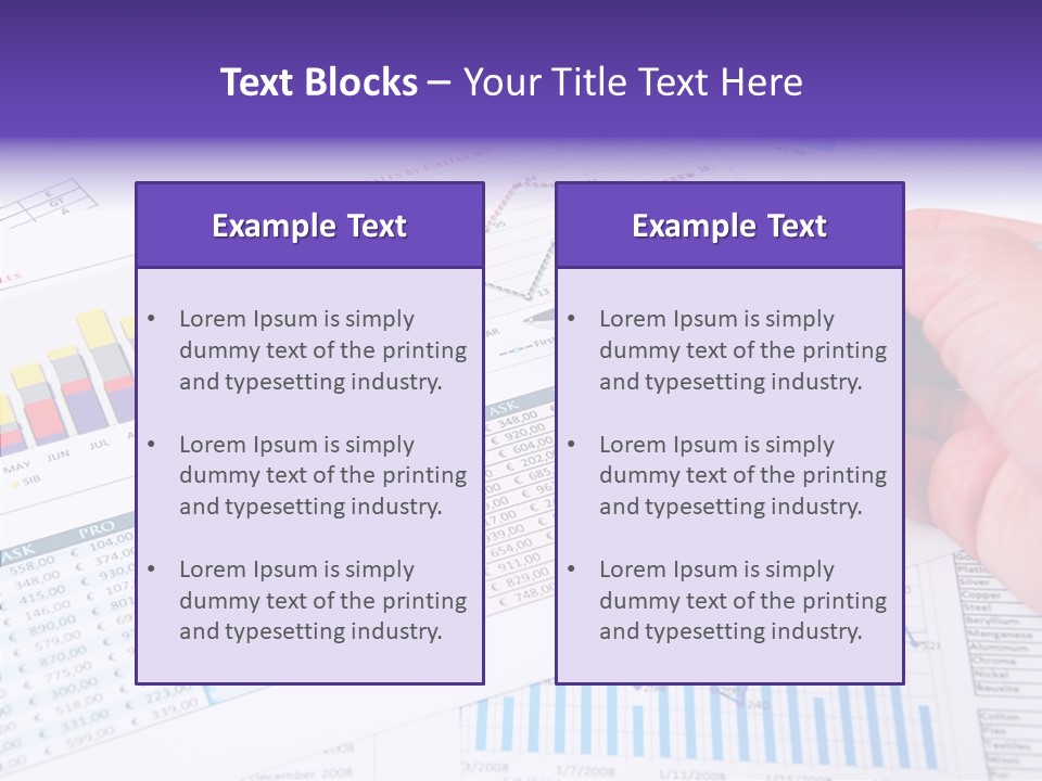 Blue Stock Market PowerPoint Template