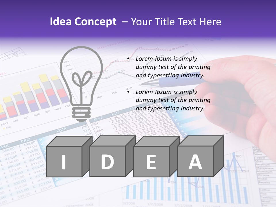 Blue Stock Market PowerPoint Template