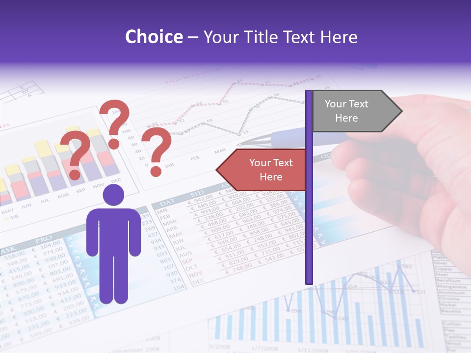 Blue Stock Market PowerPoint Template