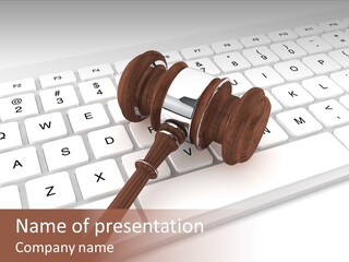 Internet Hammer Password PowerPoint Template