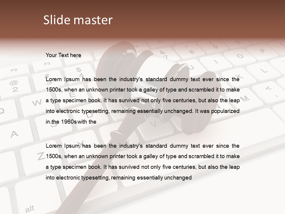 Internet Hammer Password PowerPoint Template