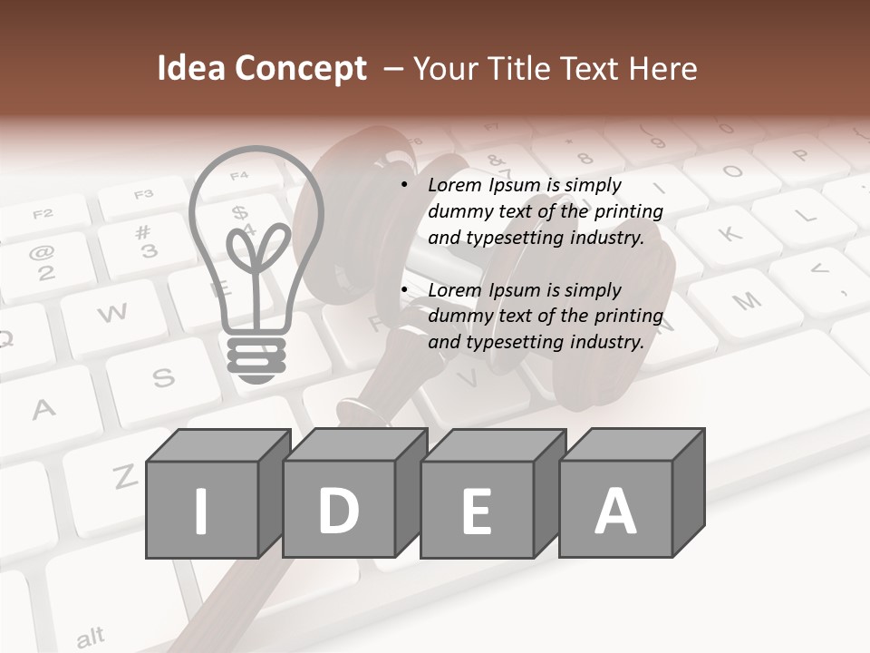 Internet Hammer Password PowerPoint Template