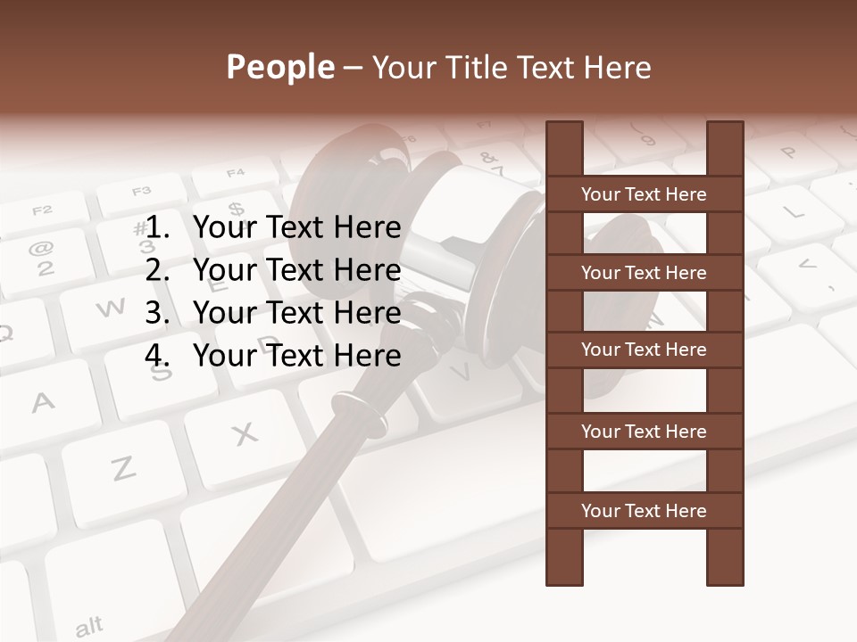 Internet Hammer Password PowerPoint Template