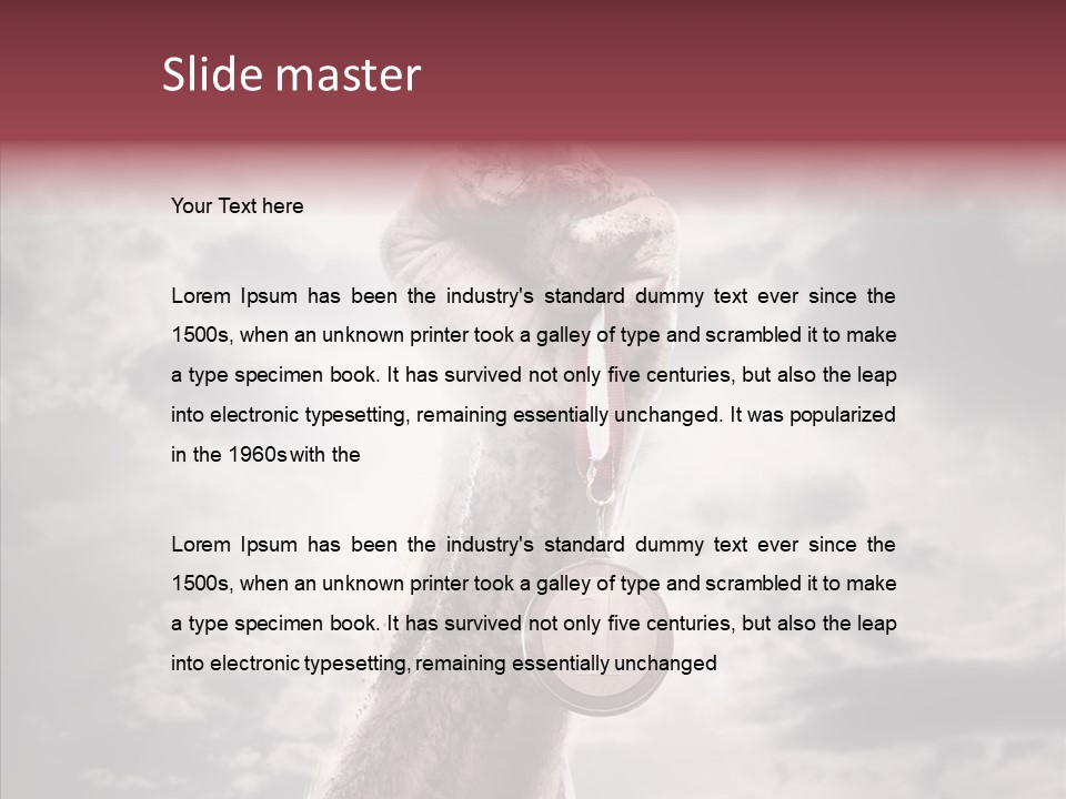 Goal Athlete Challenge PowerPoint Template