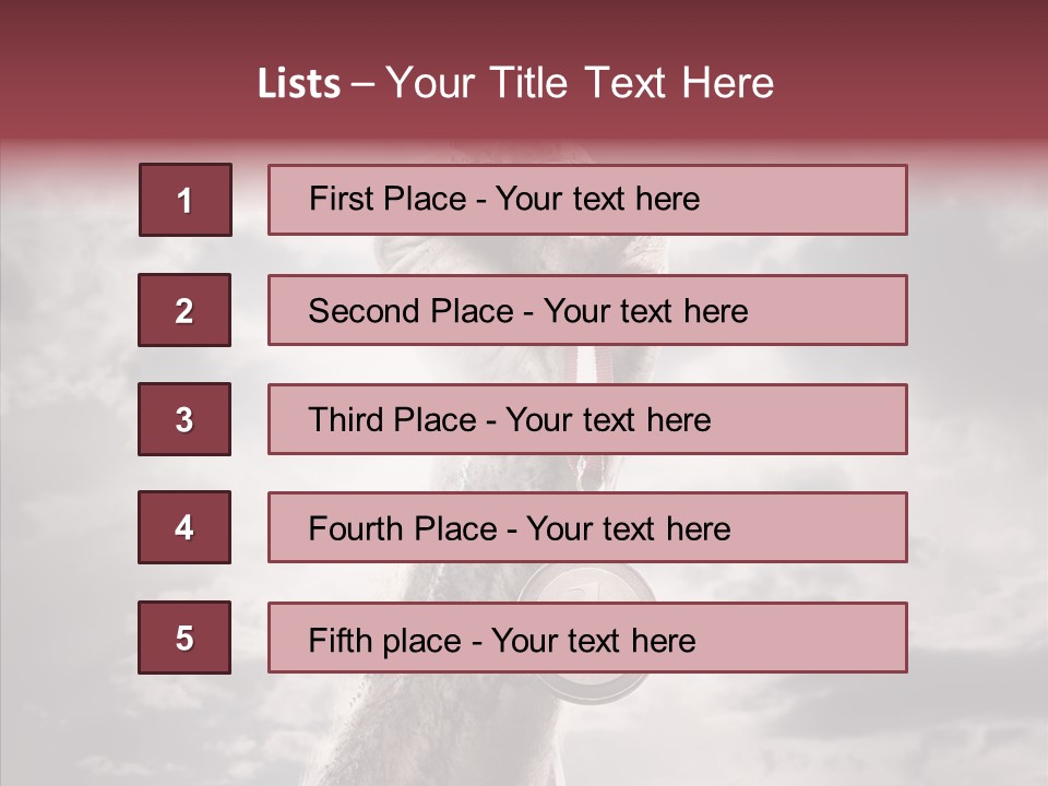 Goal Athlete Challenge PowerPoint Template