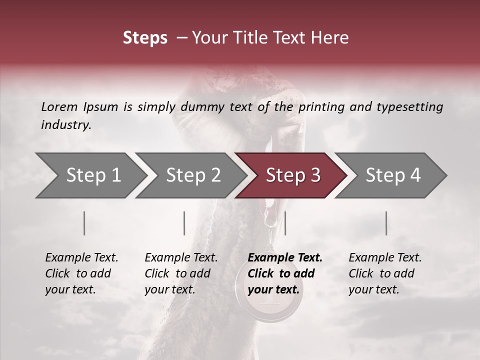 Goal Athlete Challenge PowerPoint Template