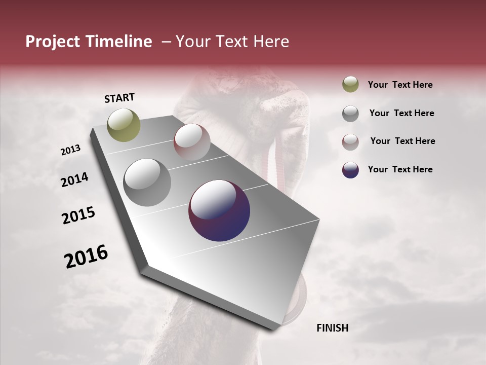 Goal Athlete Challenge PowerPoint Template