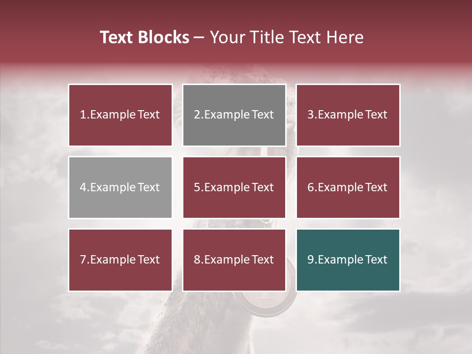 Goal Athlete Challenge PowerPoint Template